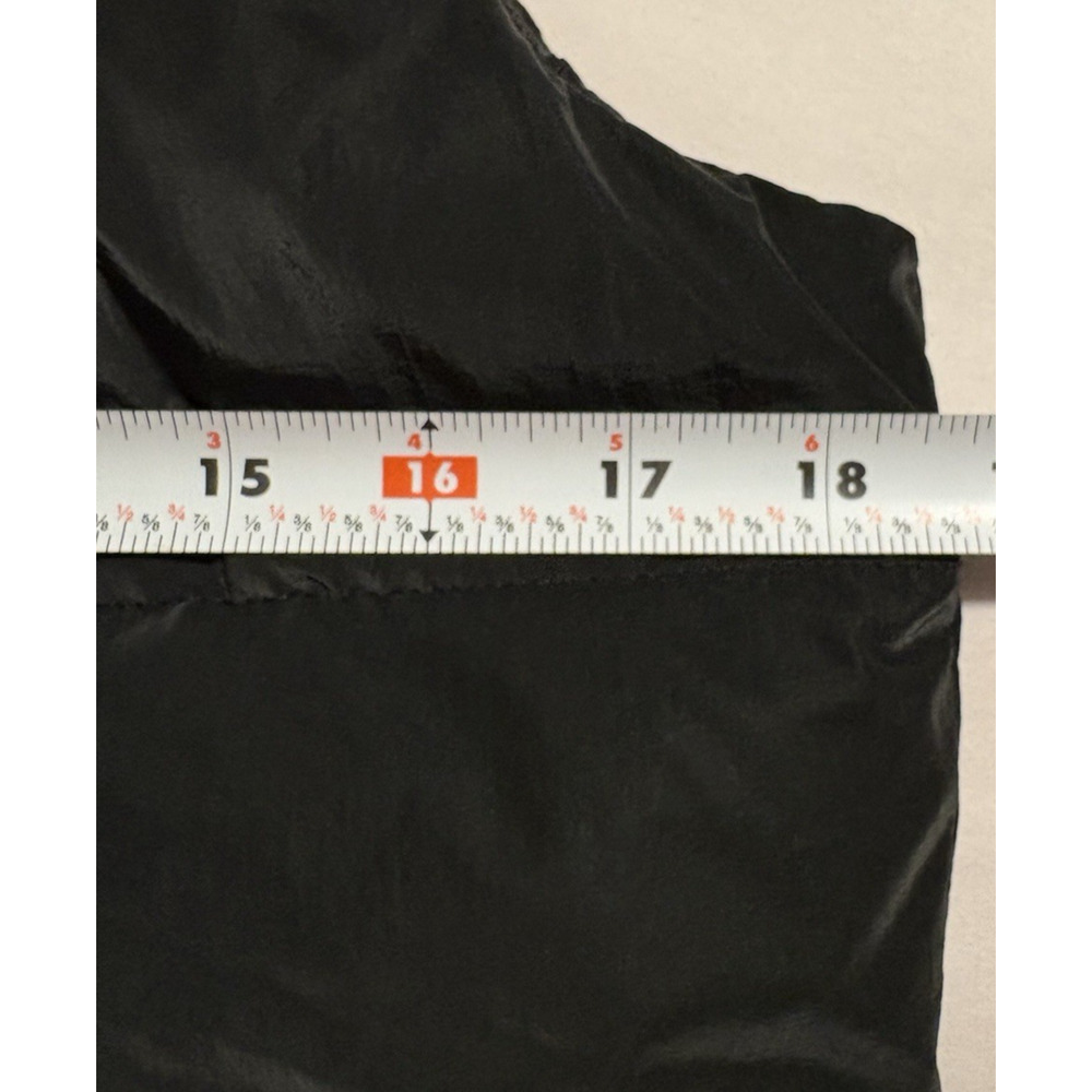 OLD NAVY Girls L 10/12 Black Puffer Vest Zip Front Quilted Water Resistant - Picture 9 of 10